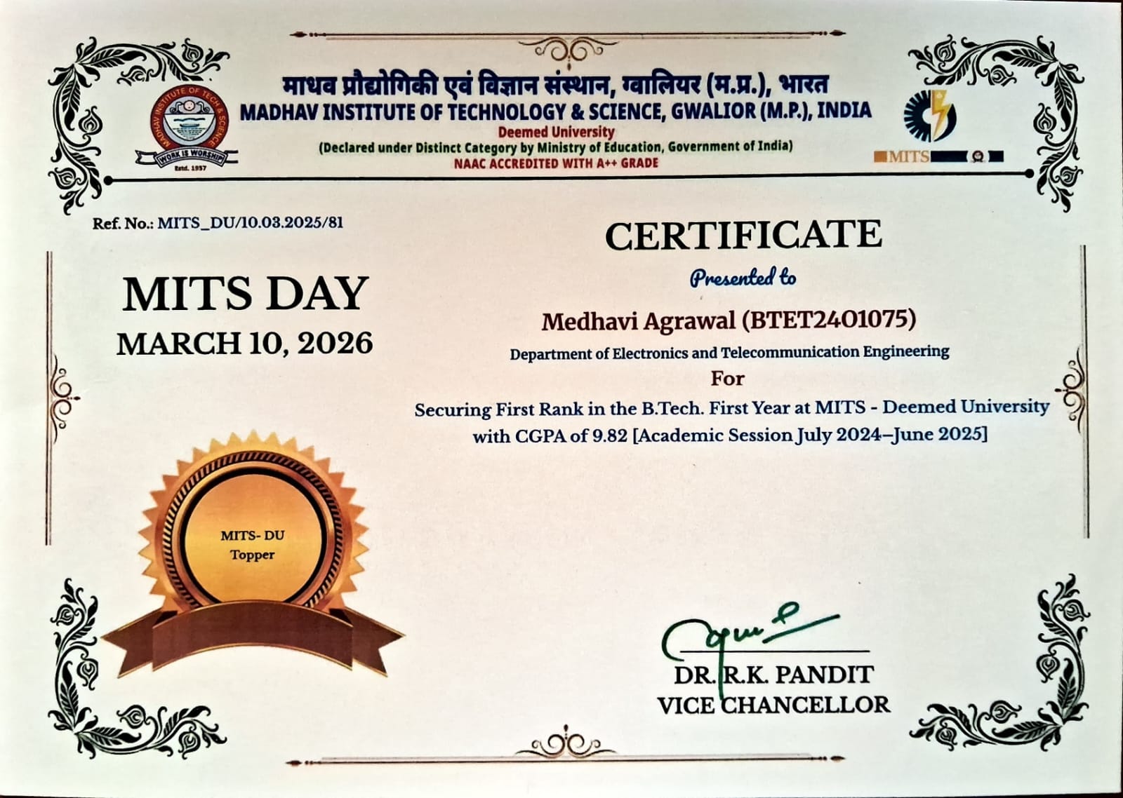 Certificate 2